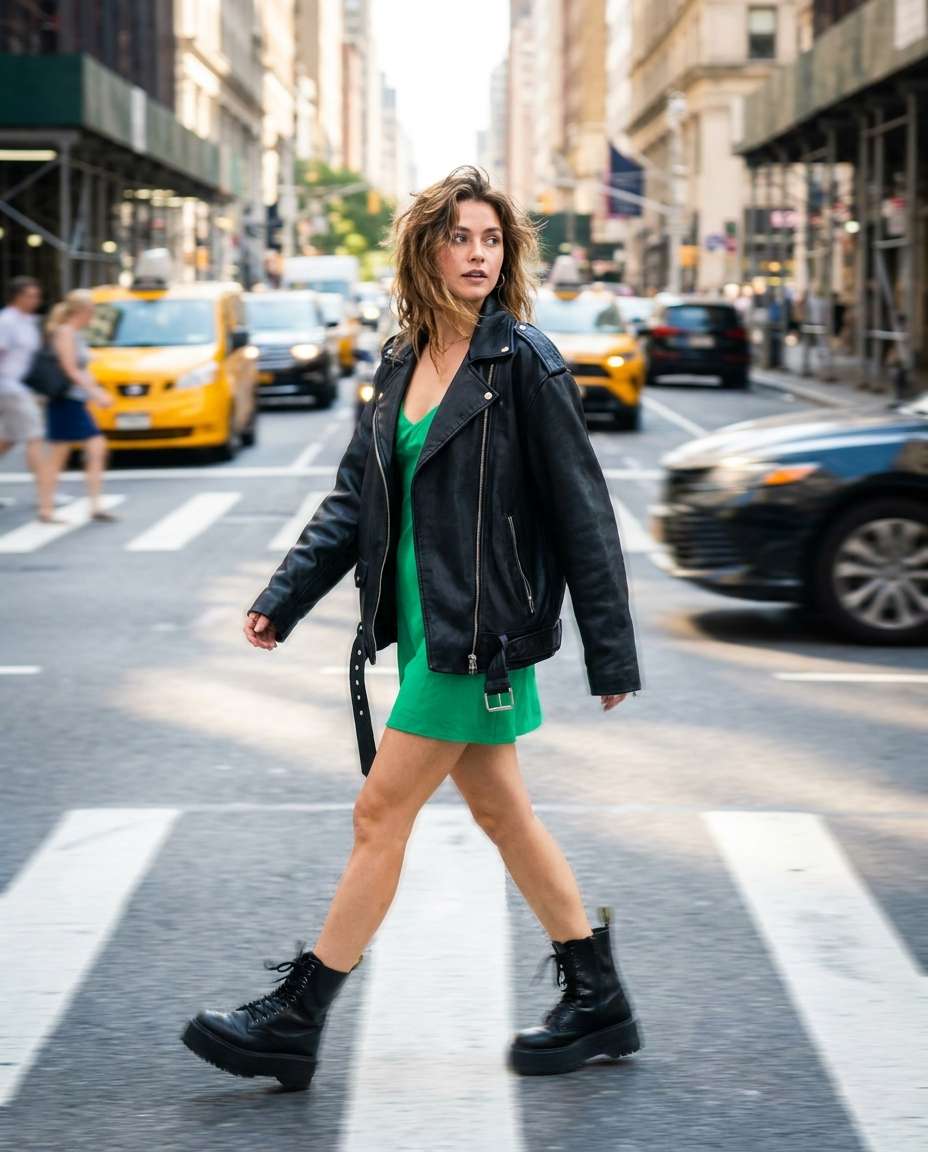 street style crosswalk photo