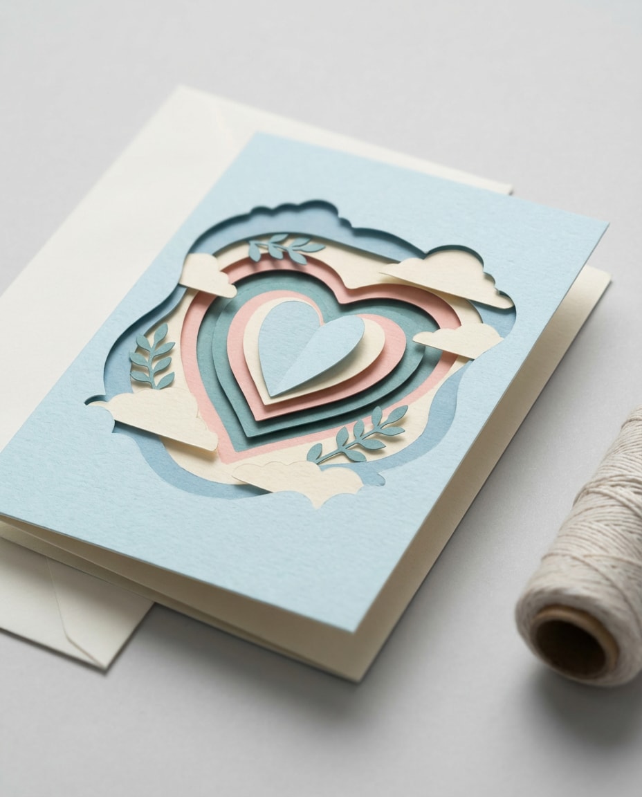 paper cut 3d look photo