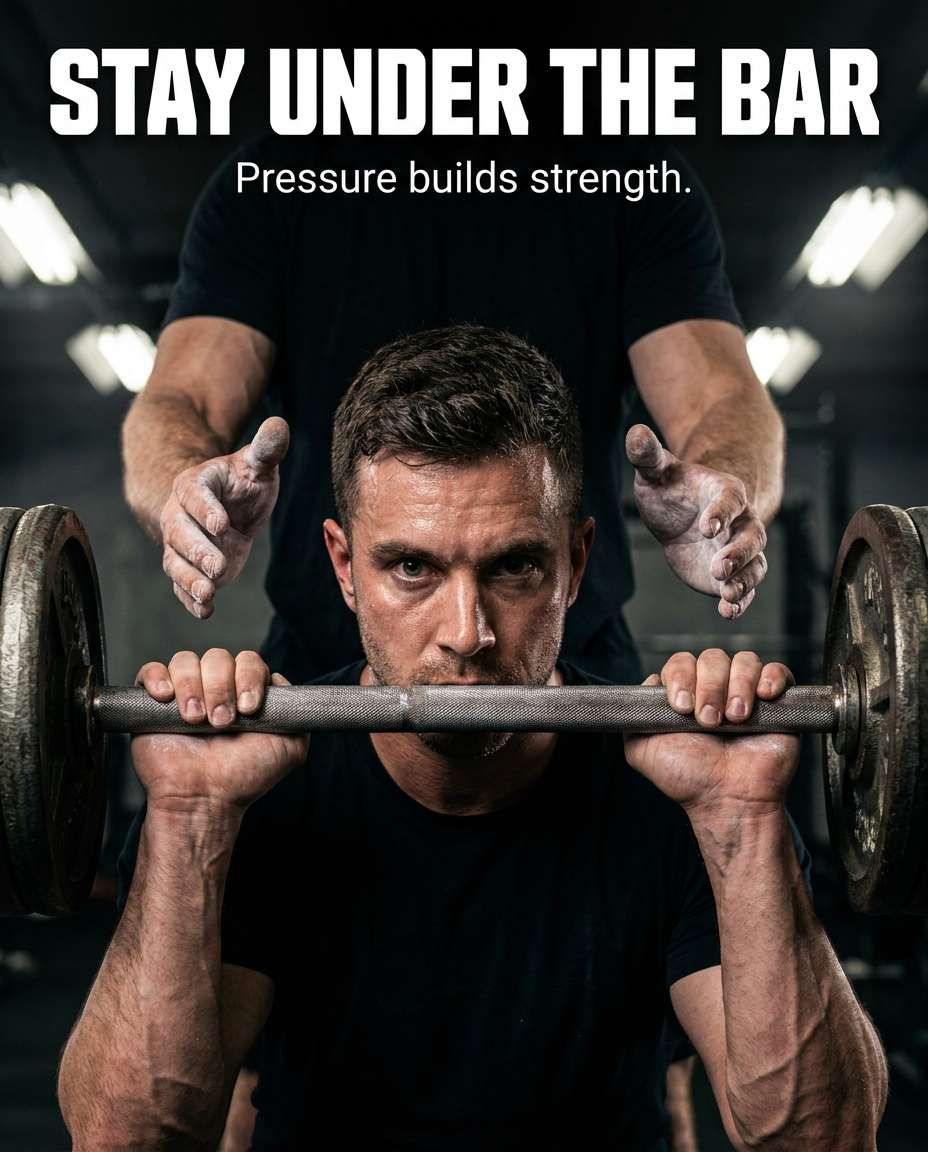 bench press focus photo