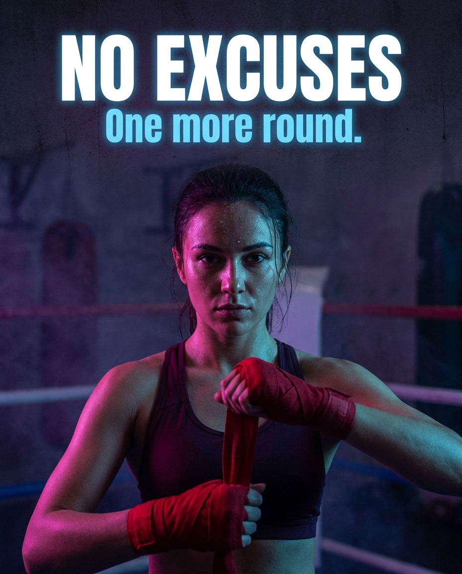 neon boxing grit photo
