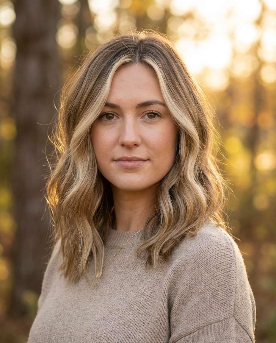 bronde money piece photo