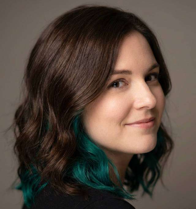 teal peekaboo underlayer photo