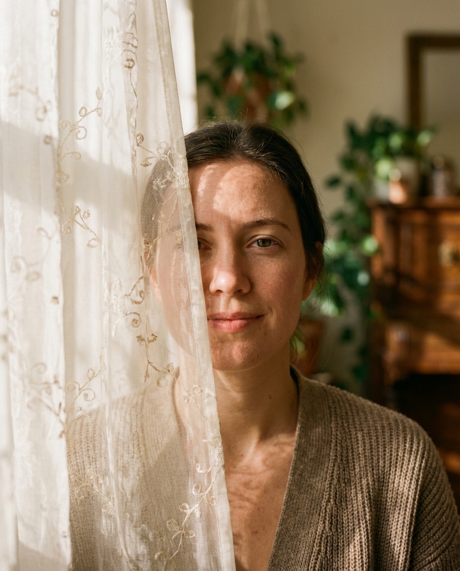 through curtain photo