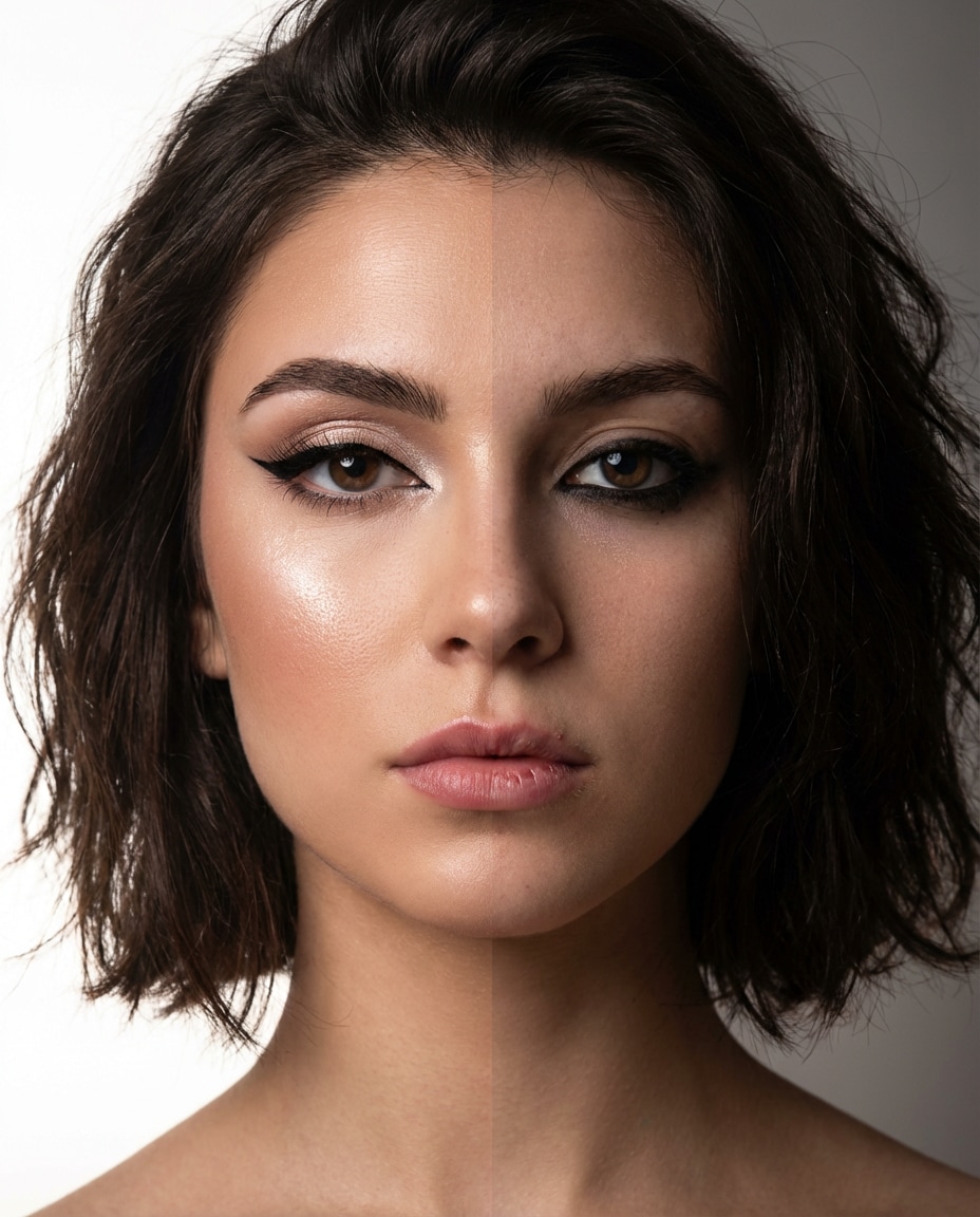 glam vs grunge makeup photo