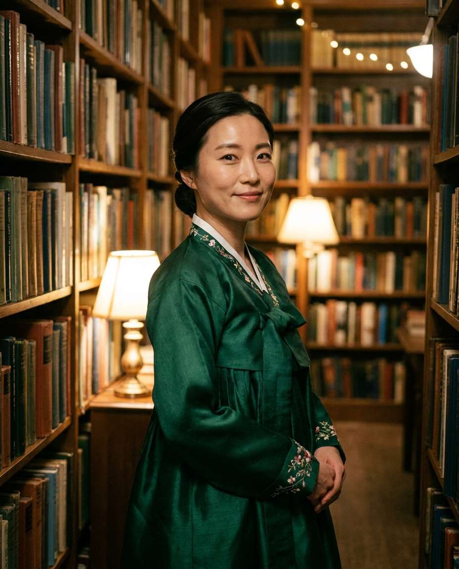 library classic mood photo