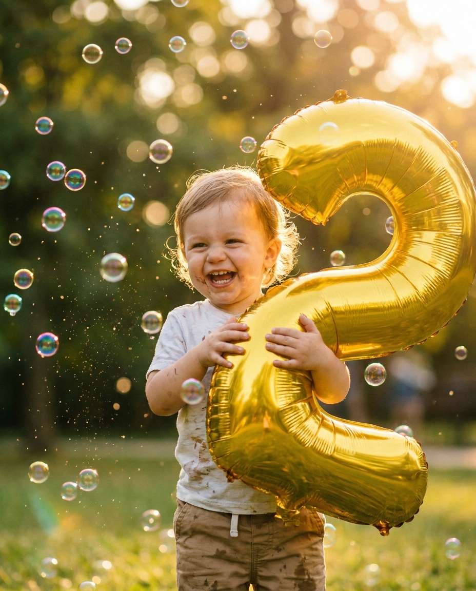 outdoor bubble magic photo