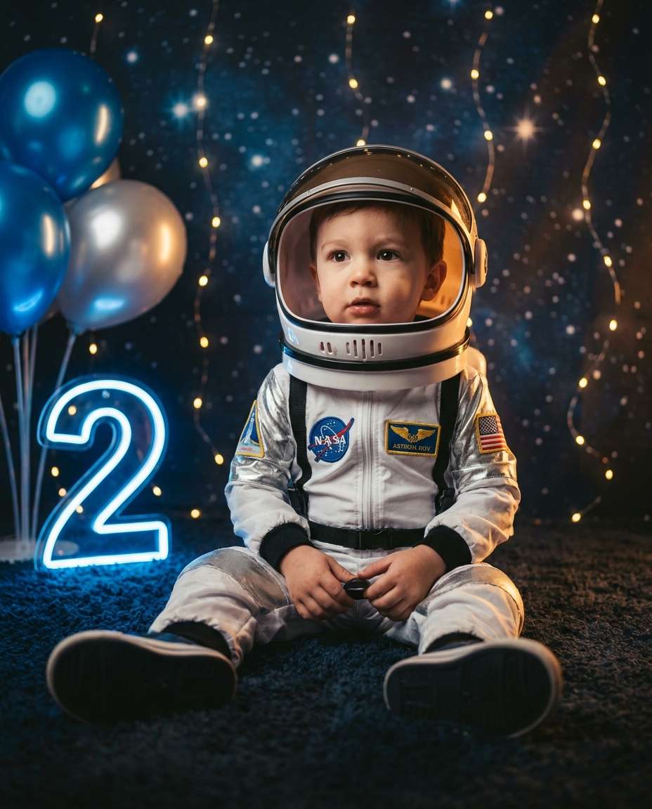 space galaxy party photo