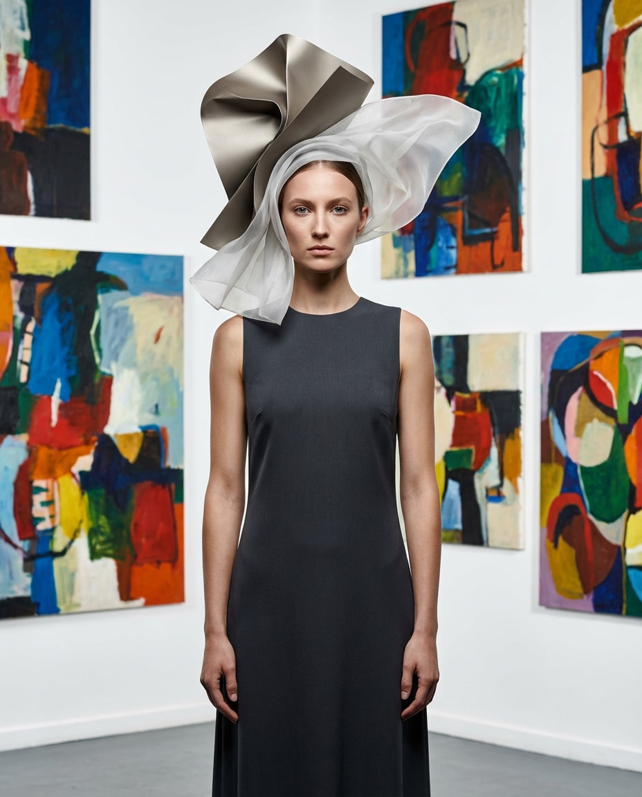 sculptural headpiece set photo