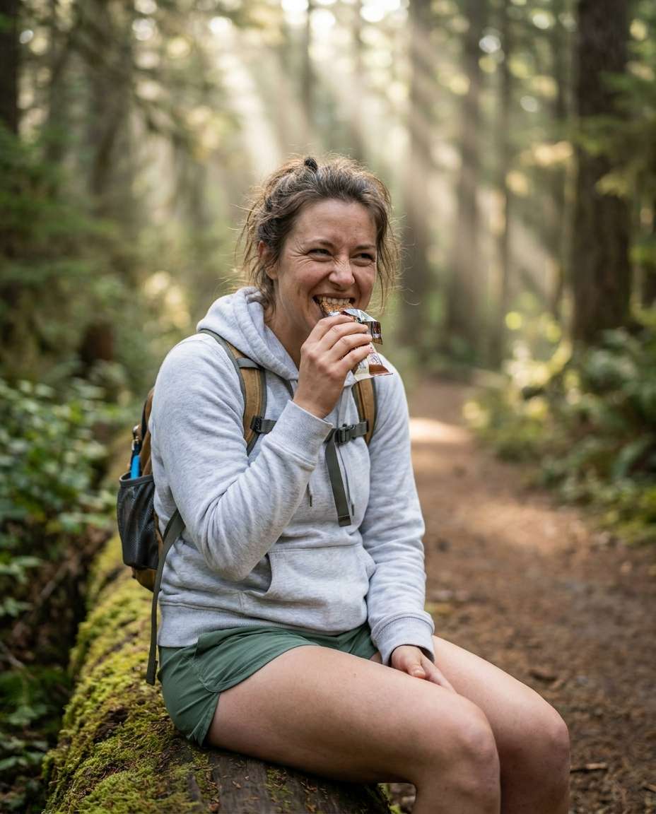 trail snack break photo