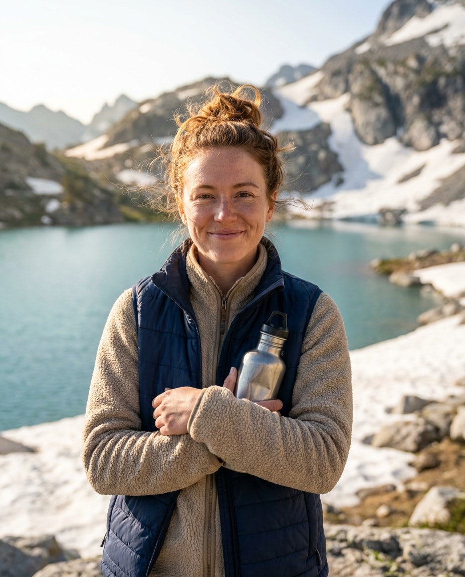 alpine lake pause photo