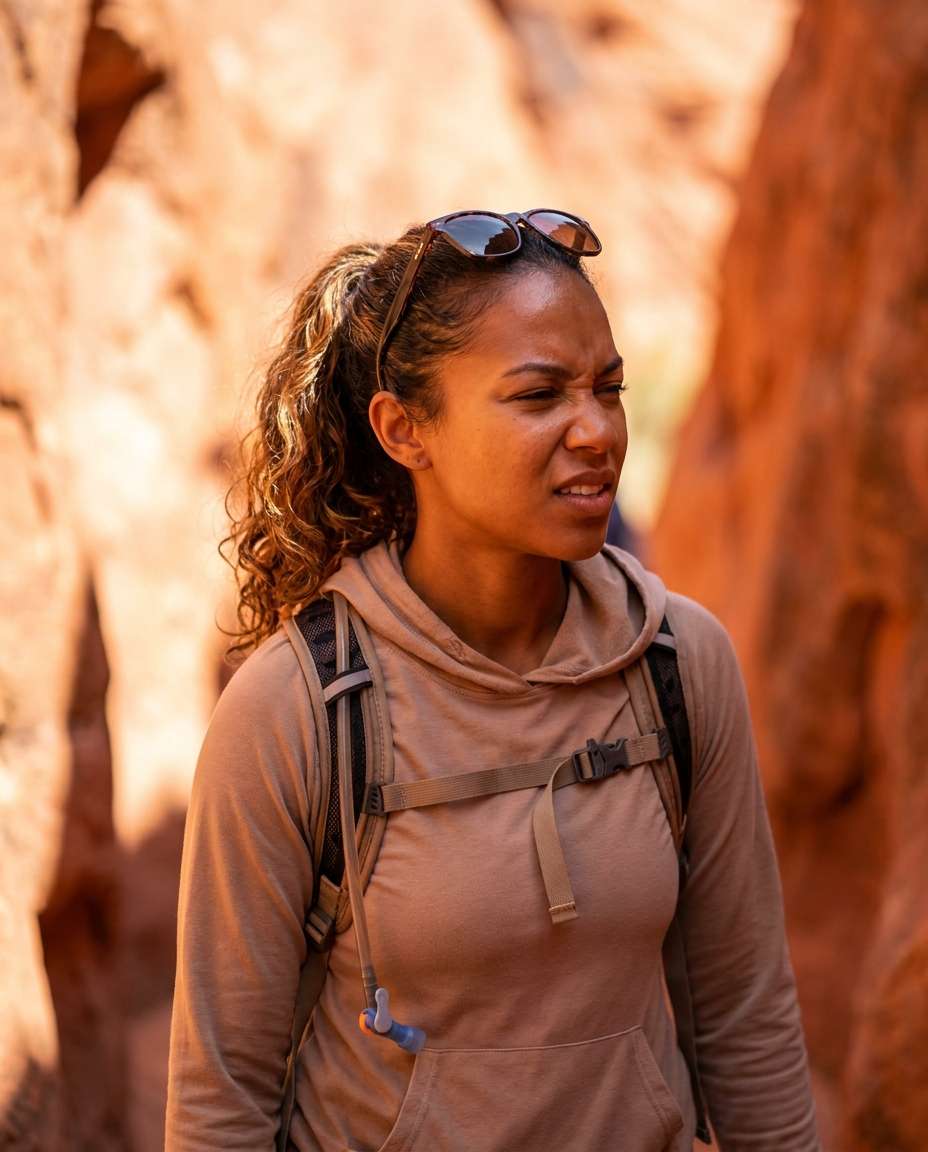desert canyon hike photo