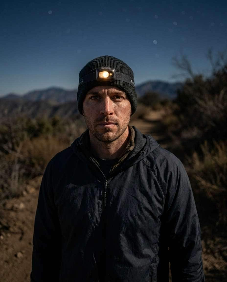 night headlamp glow photo