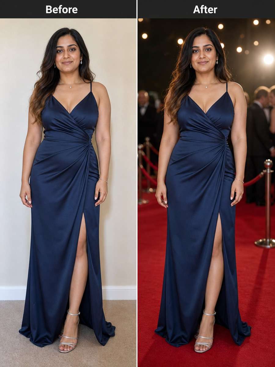 Red Carpet Inspired Contour Edit photo