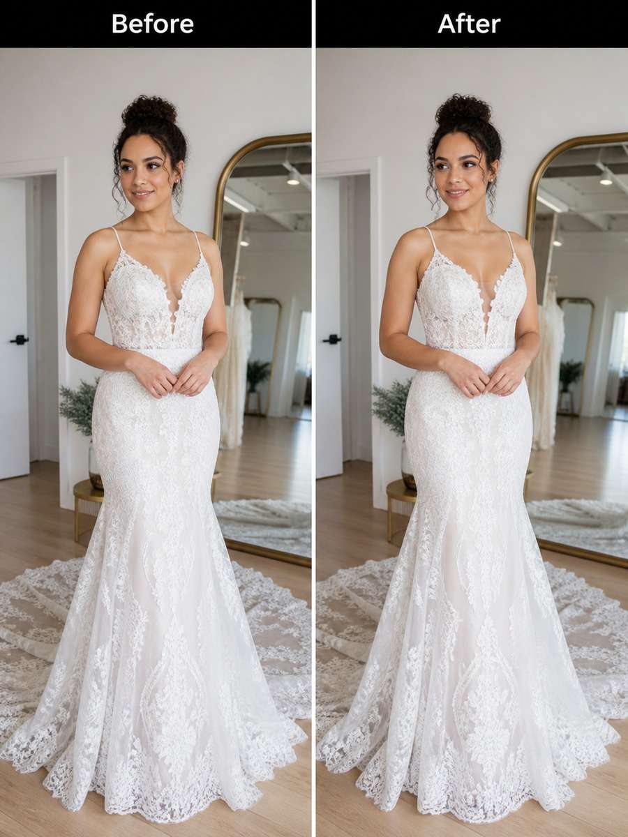 Wedding Dress Hip Silhouette Refinement photo