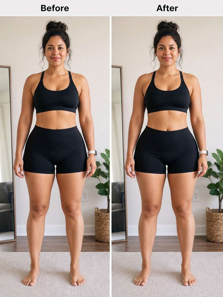 Realistic Before-and-After Style Prompt photo