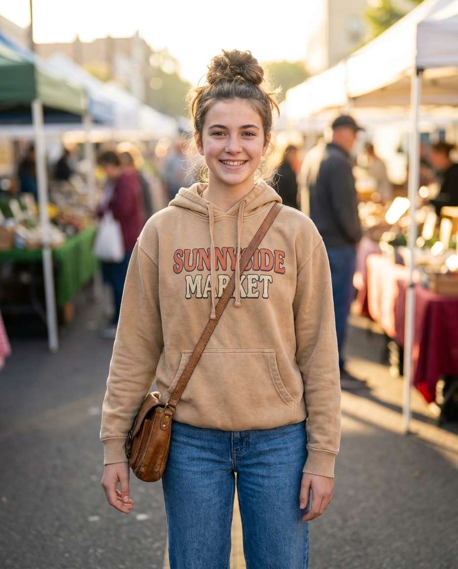 street market morning photo