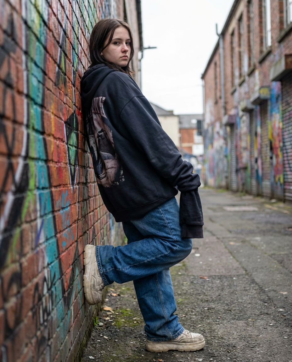 oversized sleeve drama photo