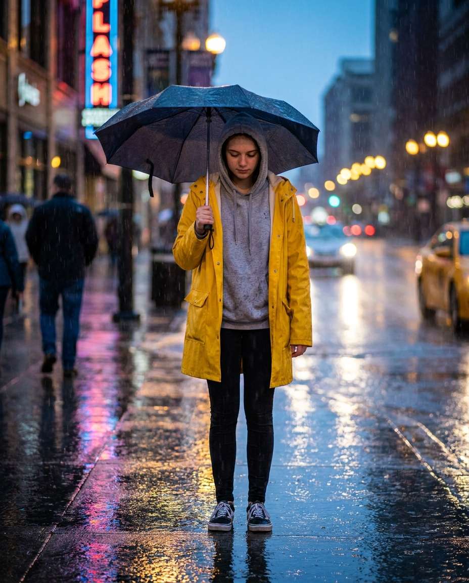 raincoat layer photo