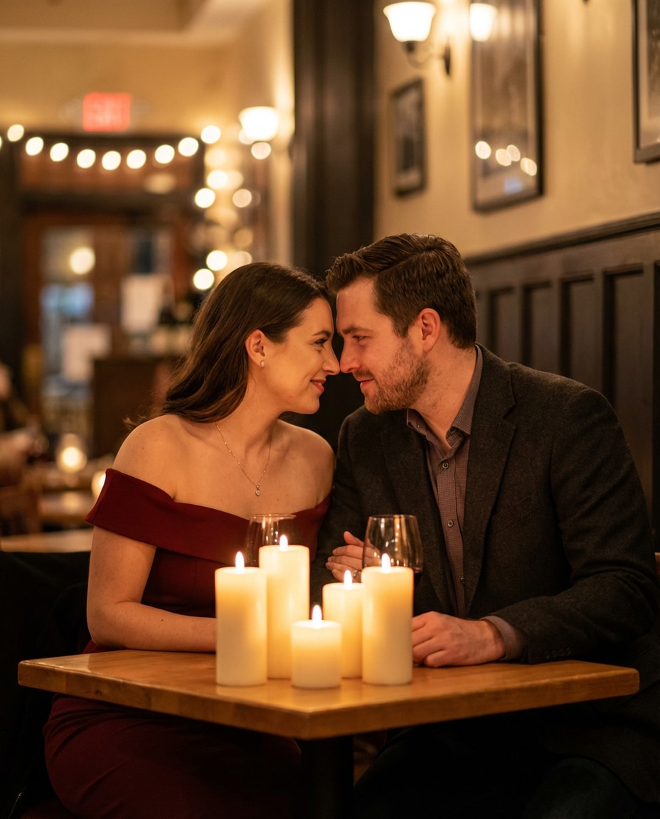 candlelit dinner photo