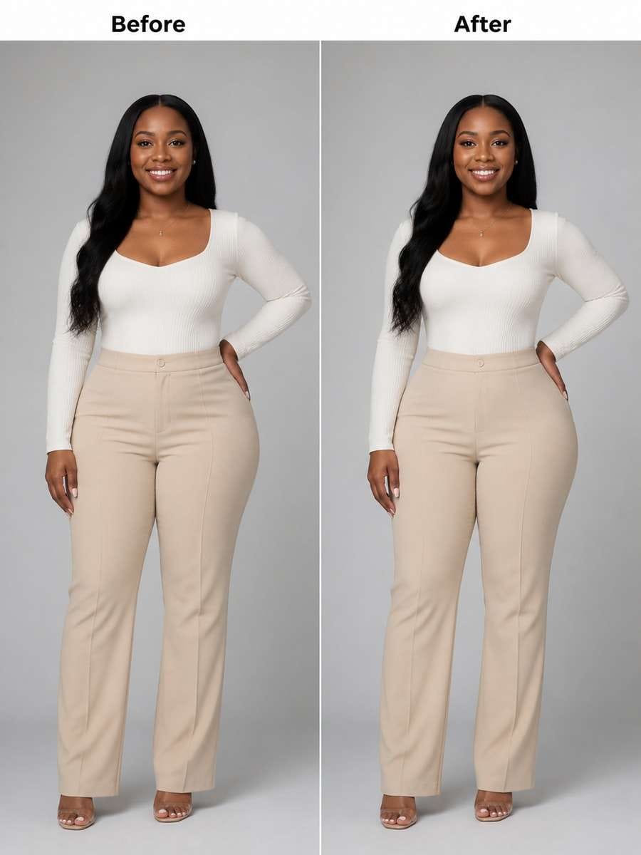 Slim Waist Fashion Portrait photo