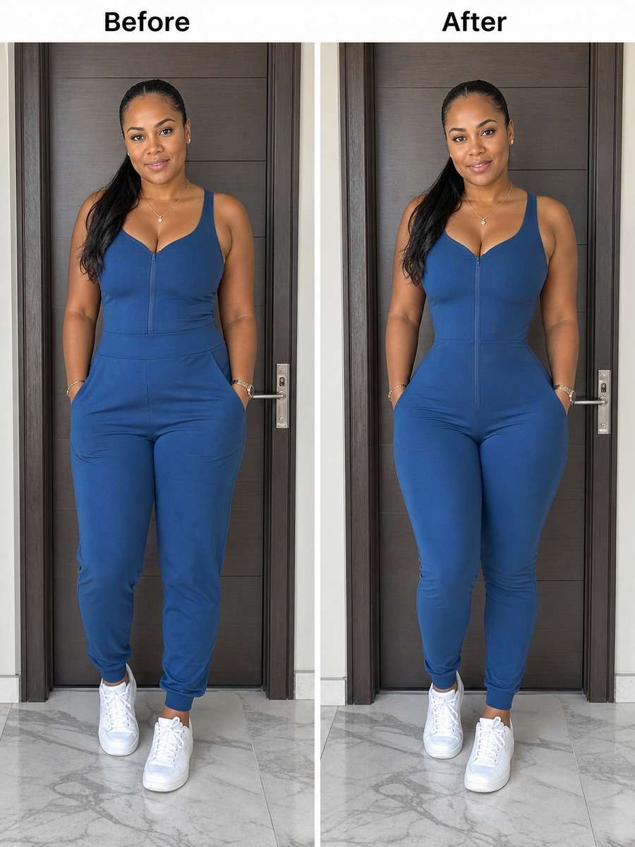 Jumpsuit Hourglass Body Prompt photo