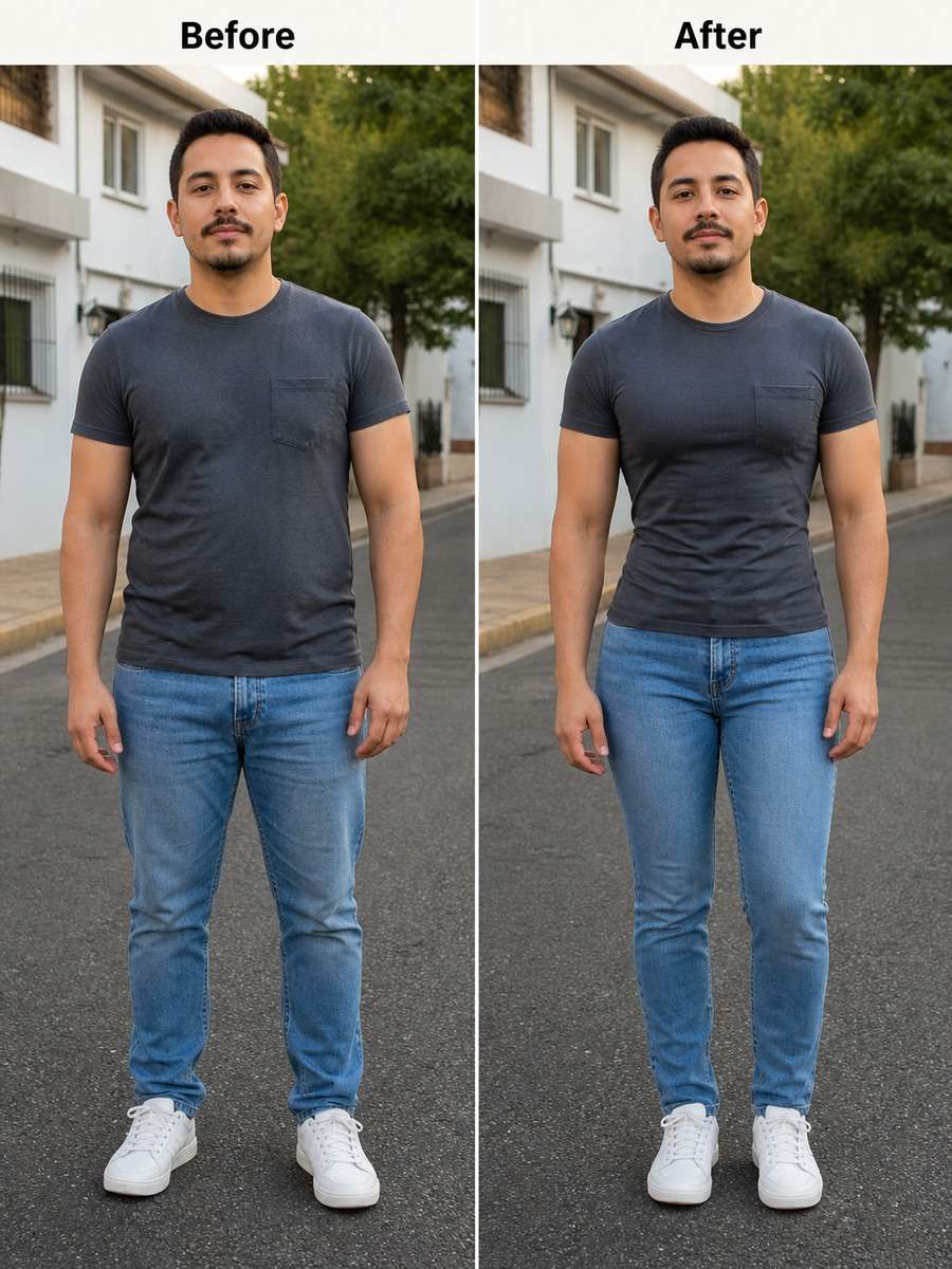Casual Outfit Hourglass Retouch photo
