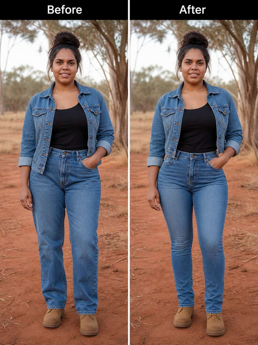 Denim Look Waist Definition photo