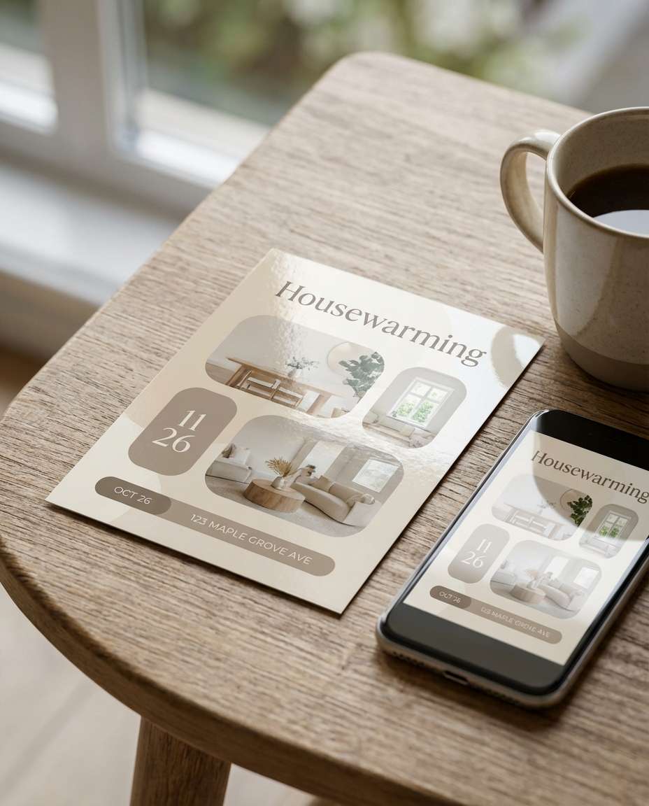 photo collage invite photo