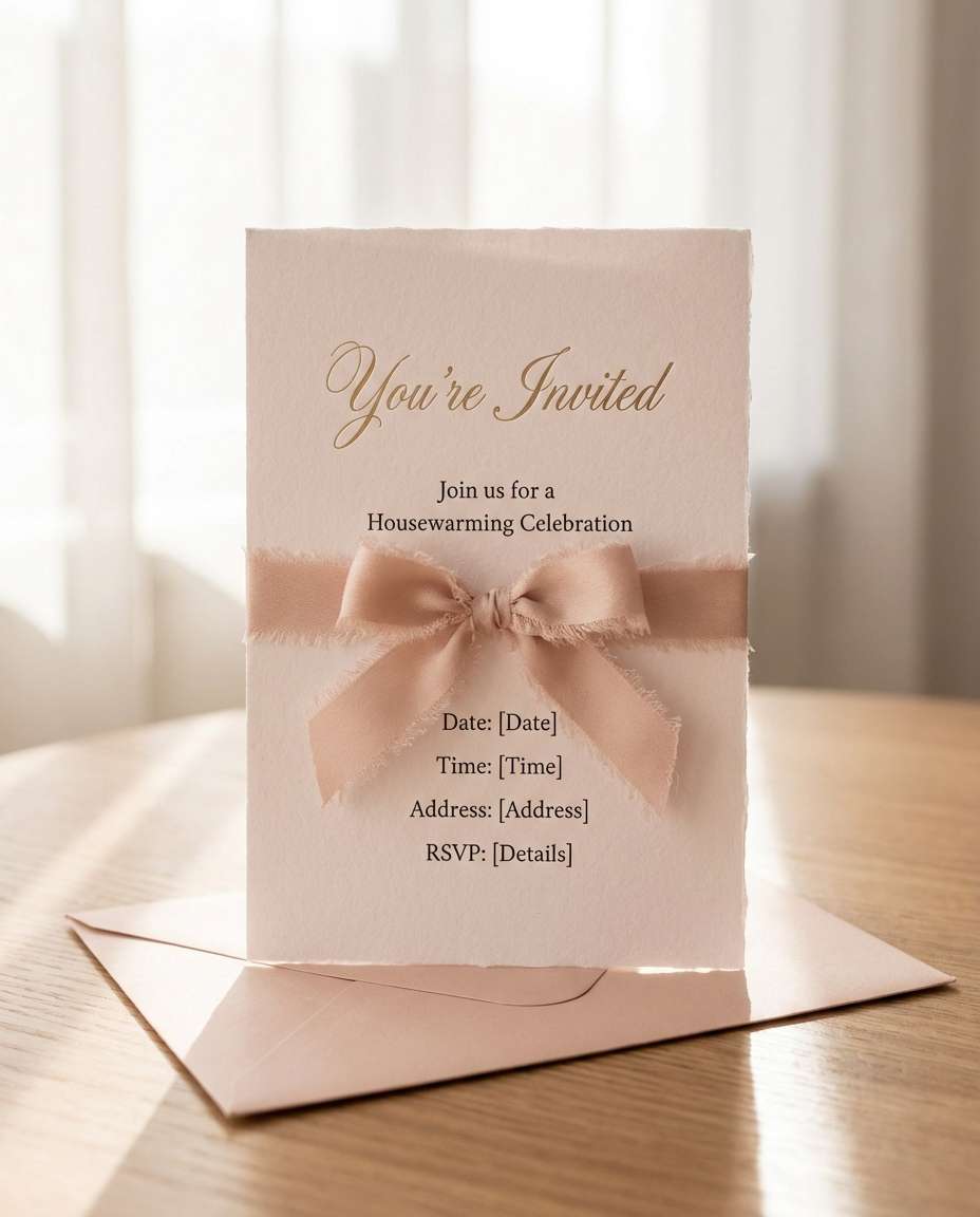 elegant script ribbon photo