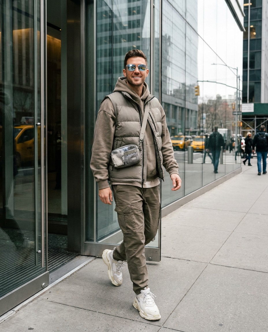 walking street style photo