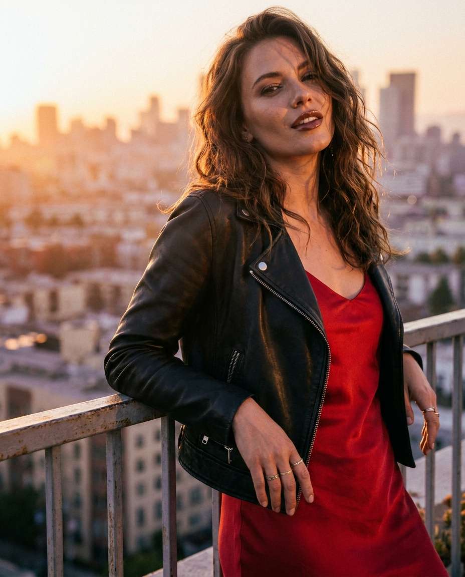 rooftop skyline backdrop photo