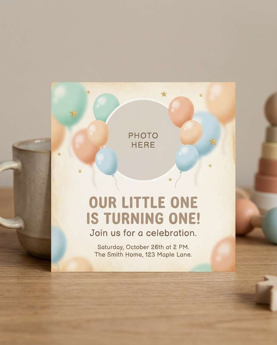 first birthday sweet photo