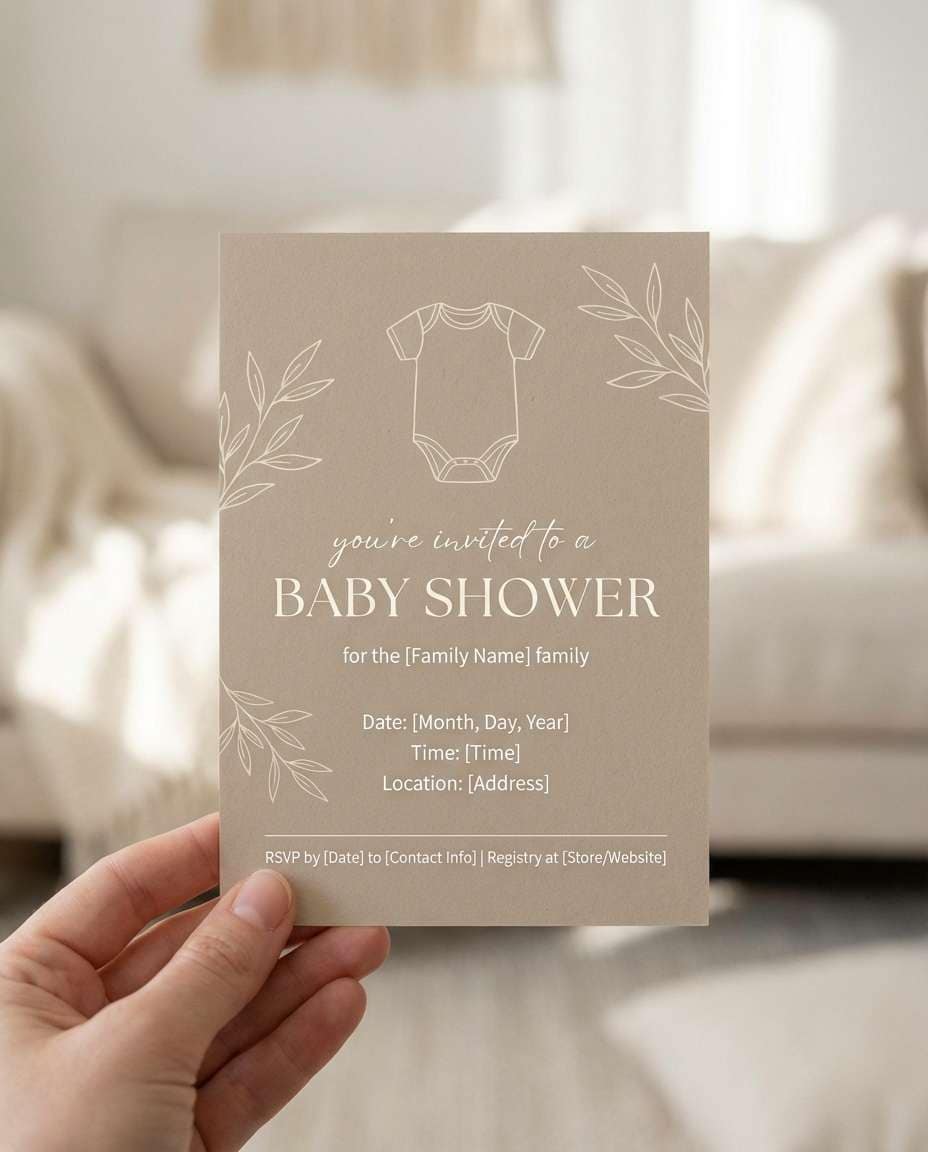 baby shower neutral photo