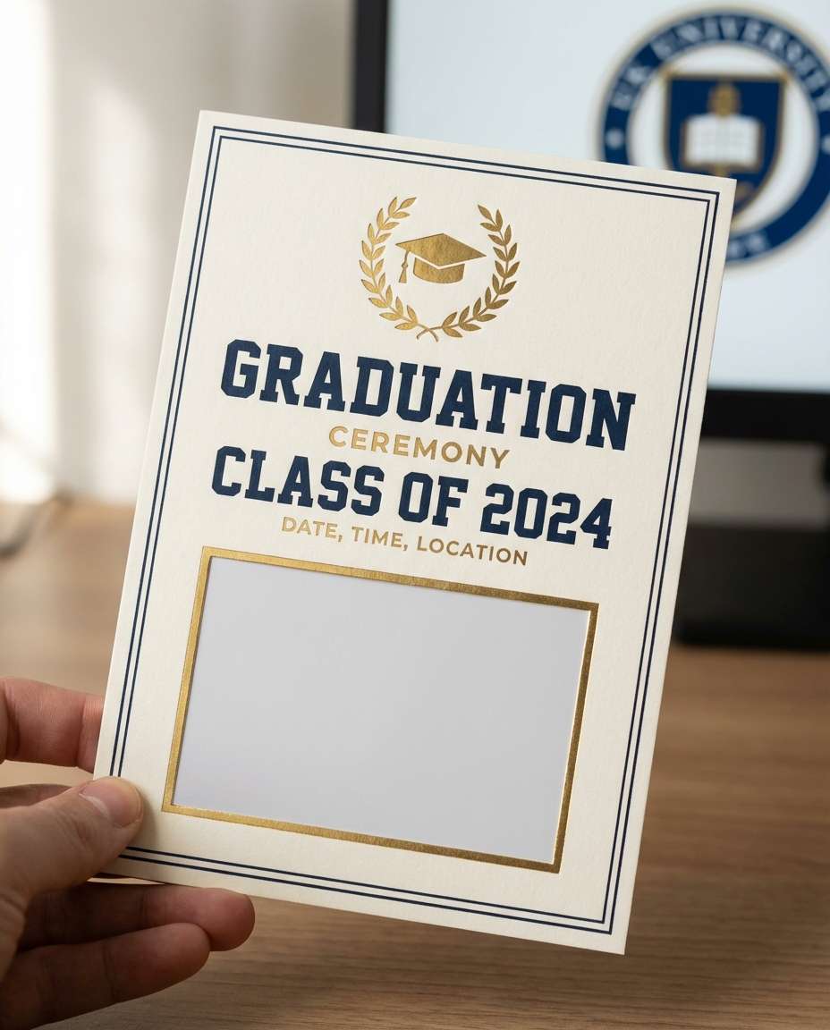 graduation announcement invite photo