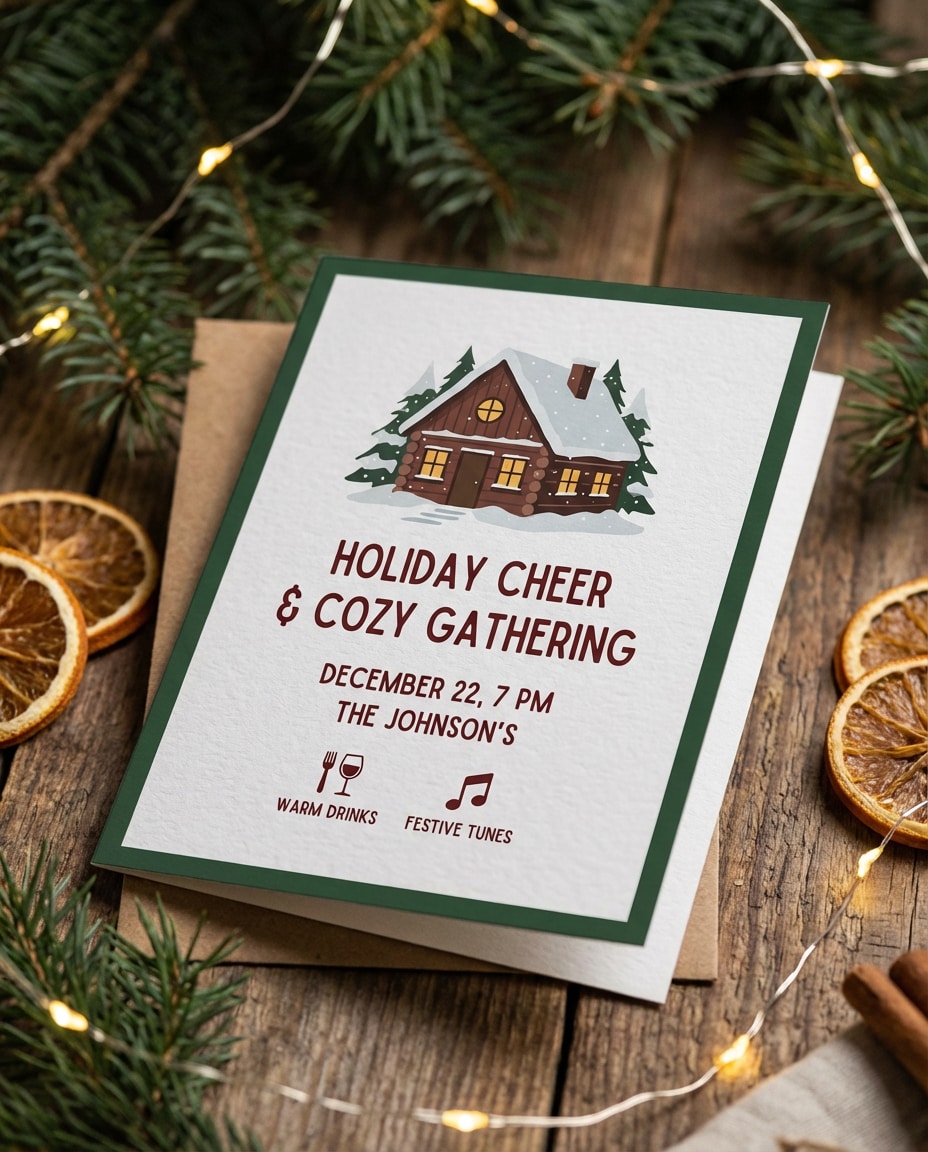 holiday party cozy photo