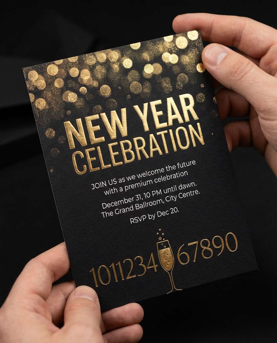 new year gold sparkle photo