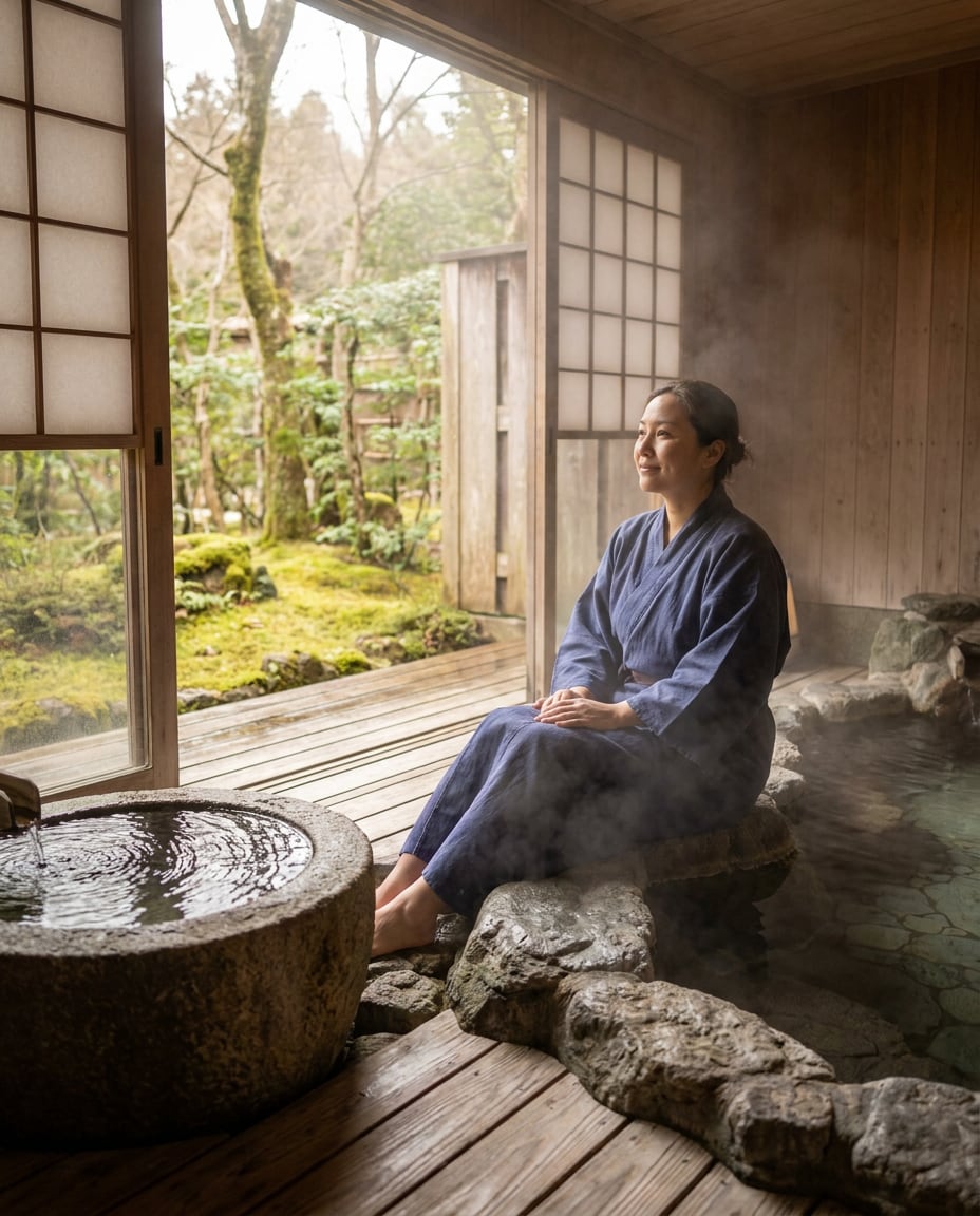 ryokan onsen calm photo