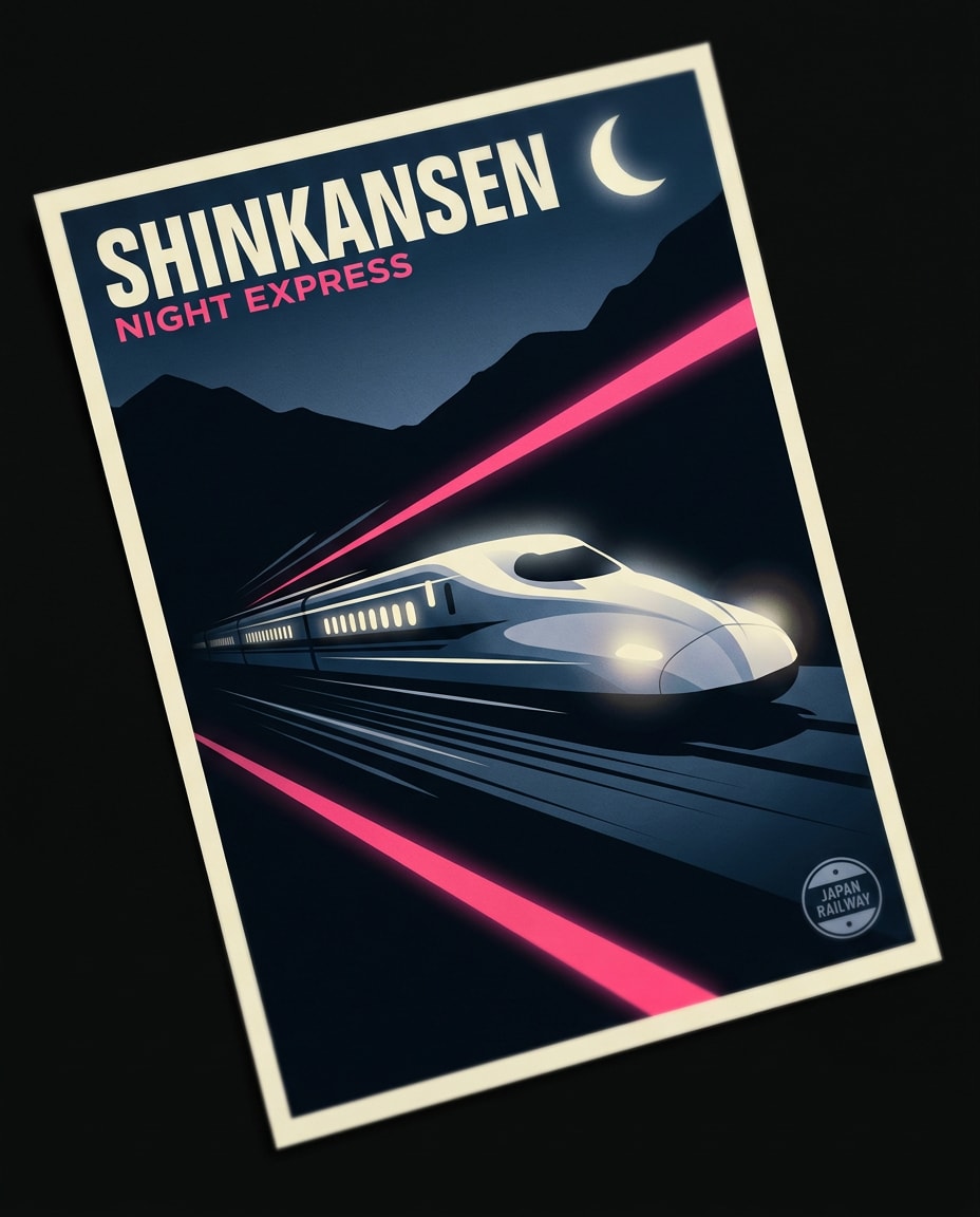 night train shinkansen photo