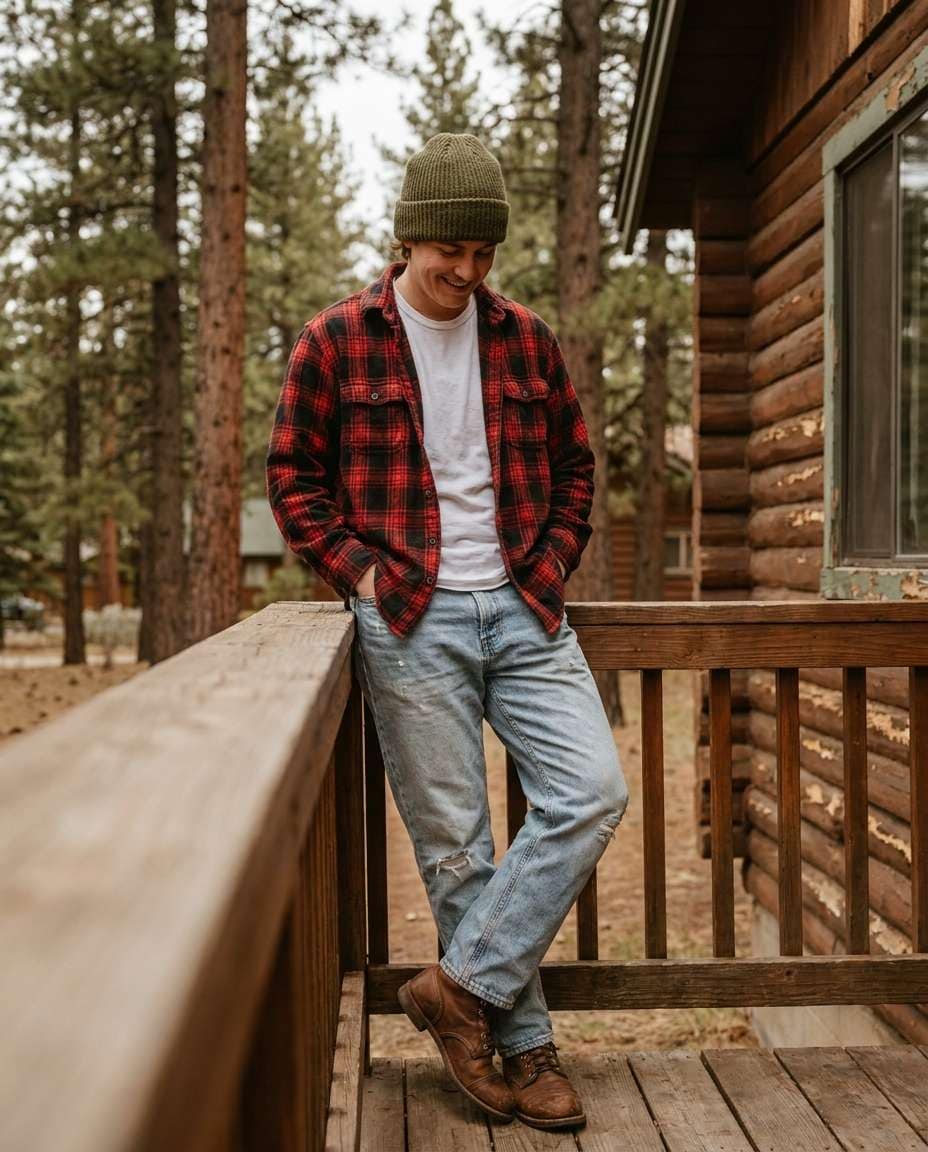 weekend flannel fit photo