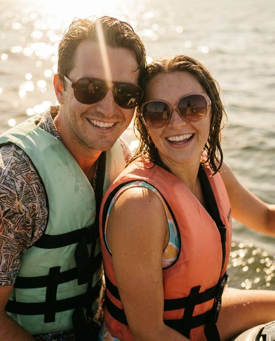 retro vacation color photo
