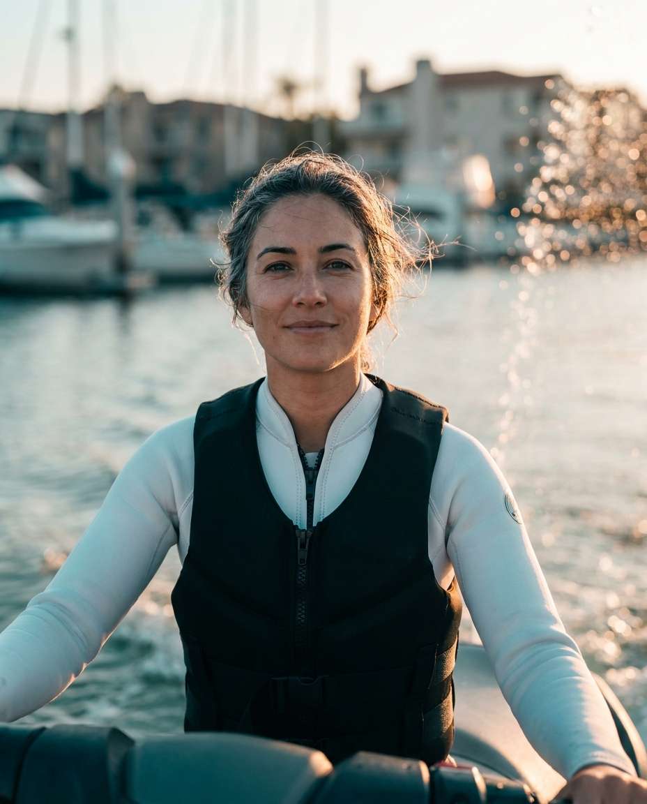 golden hour marina photo