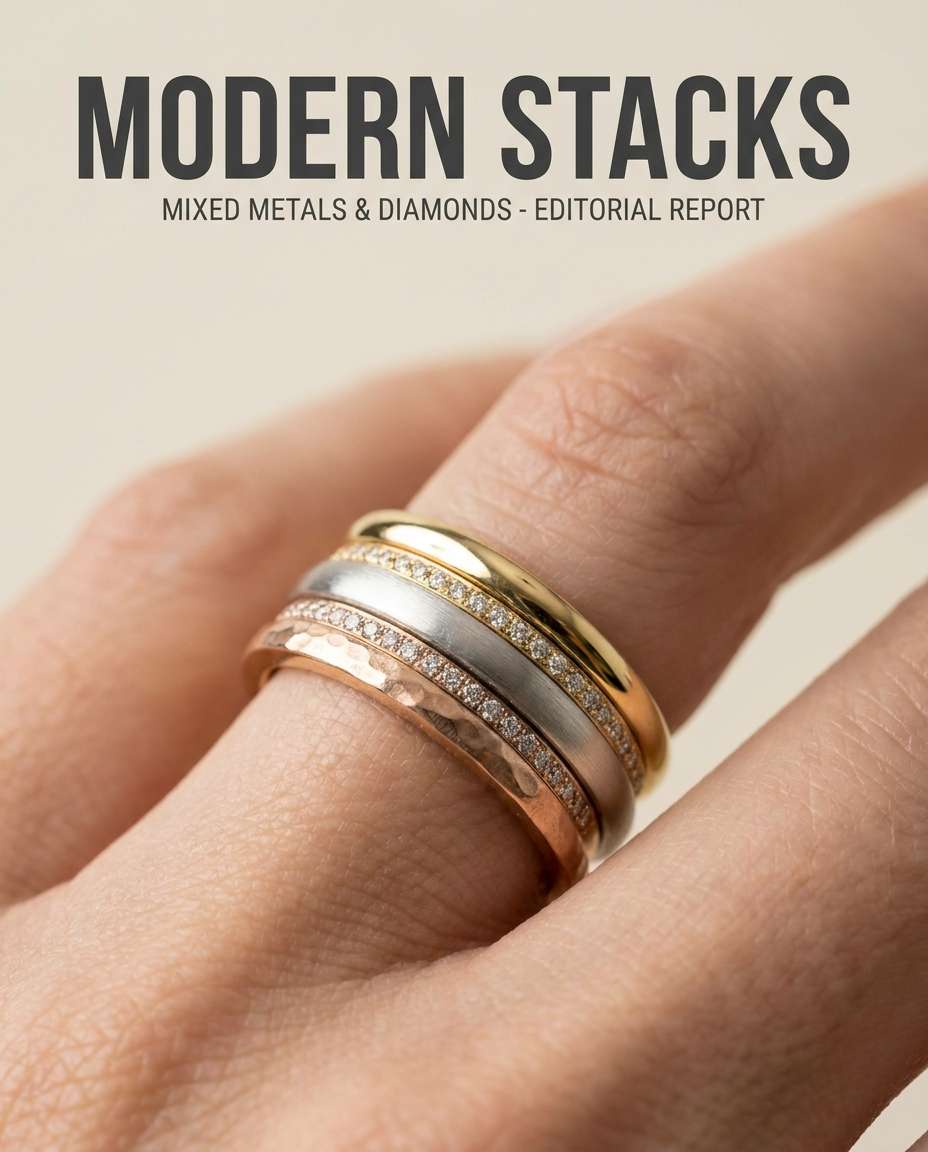 ring stack closeup photo