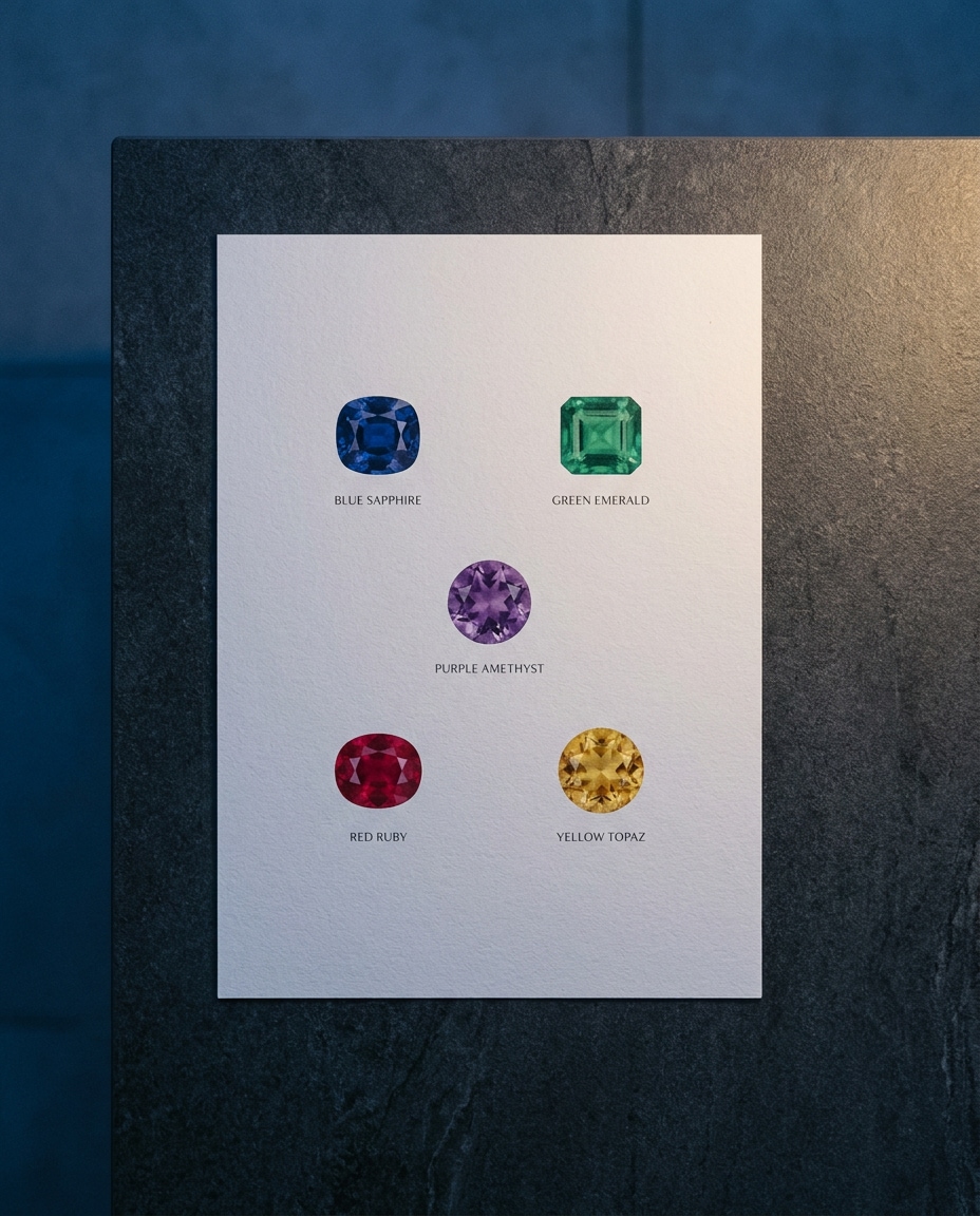 gemstone color study photo