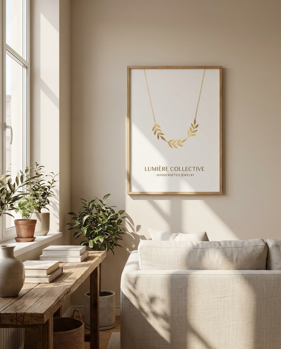 wall mockup gift print photo