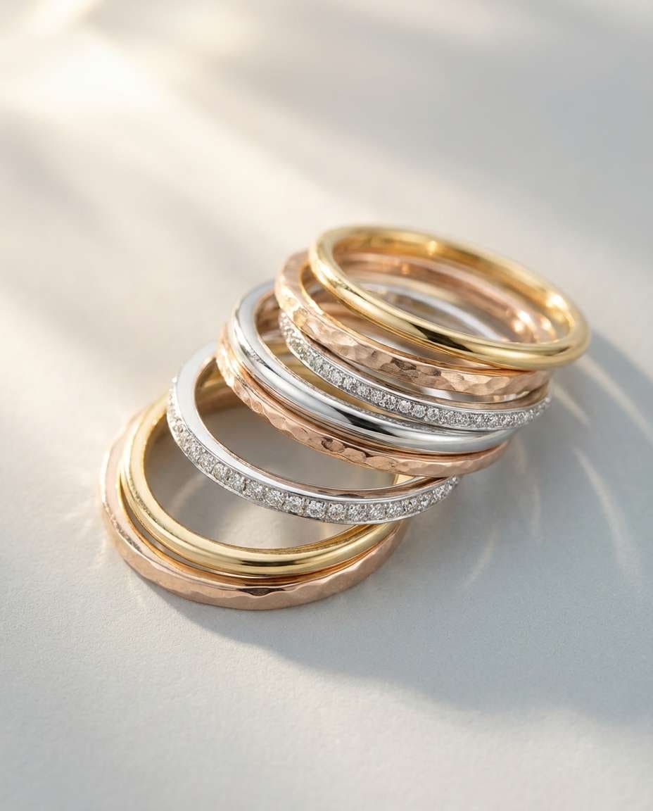 stacked rings spiral photo