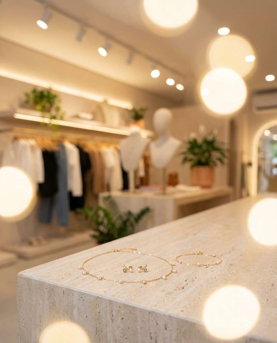 boutique counter scene photo