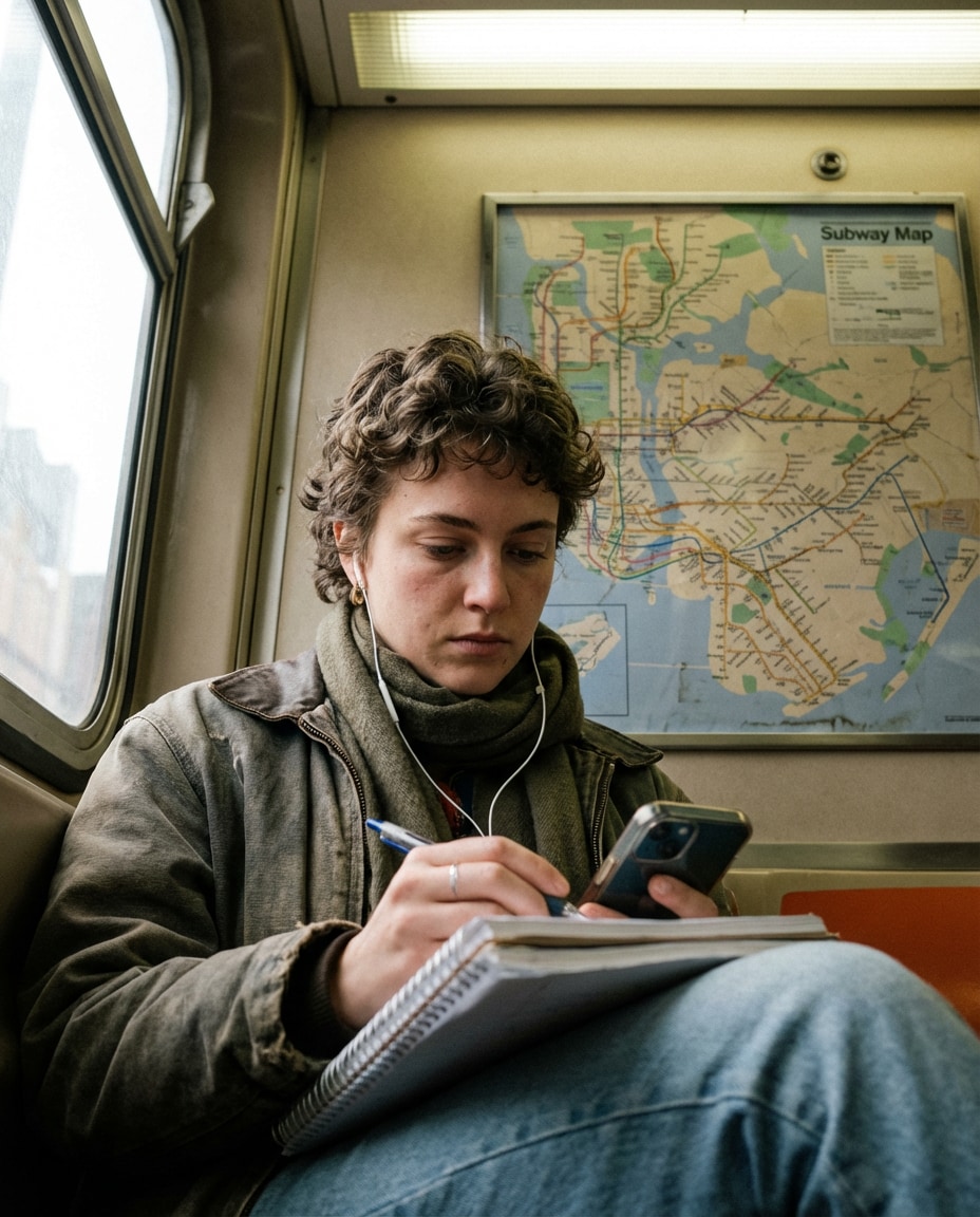 subway commuter profile photo