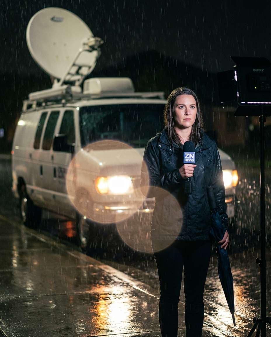 news van rainy setup photo