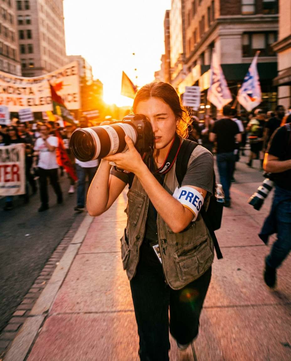 photojournalist sprint shot photo