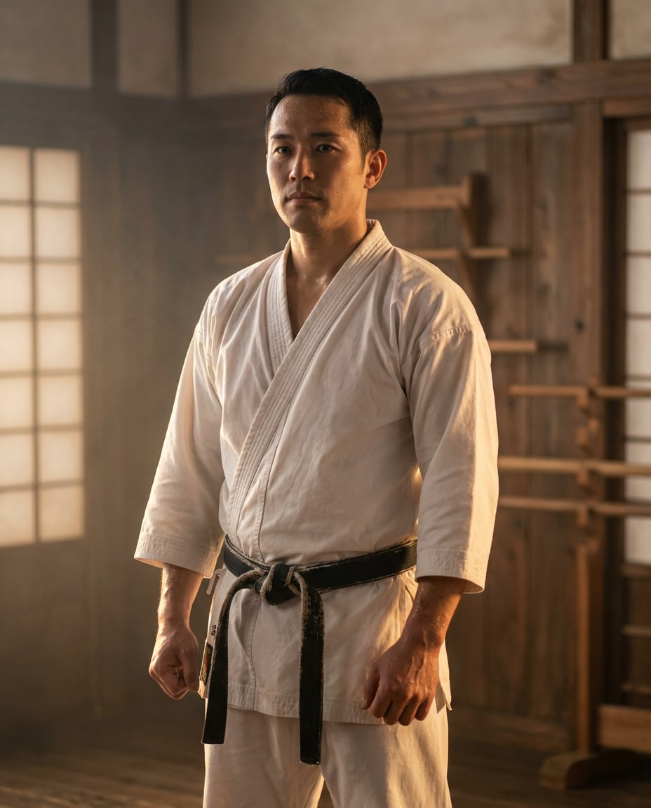 moody dojo portrait photo